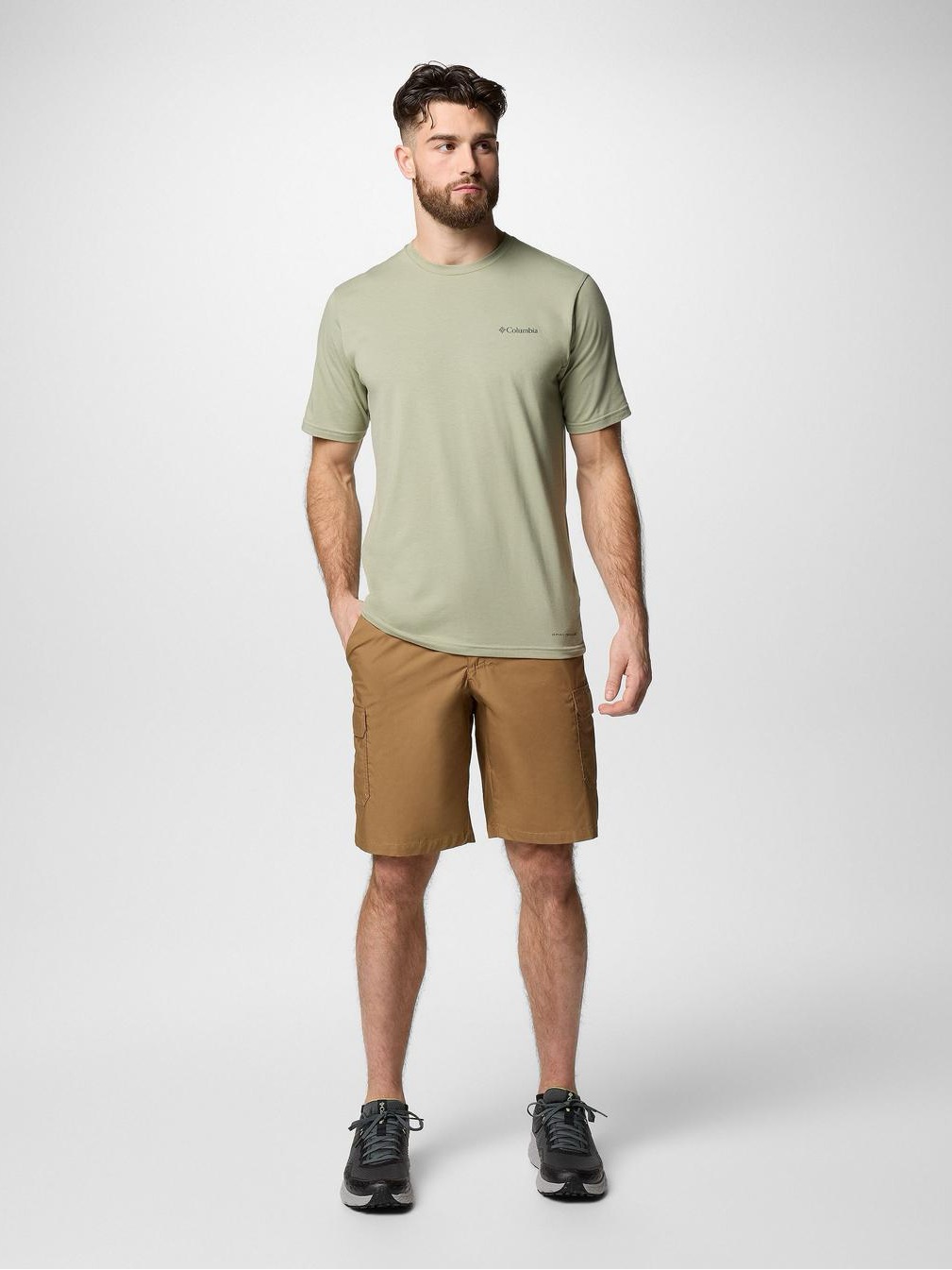 Columbia Washed Out Cargo Shorts Ii Size 40w X 8l Delta Tan/Khaki